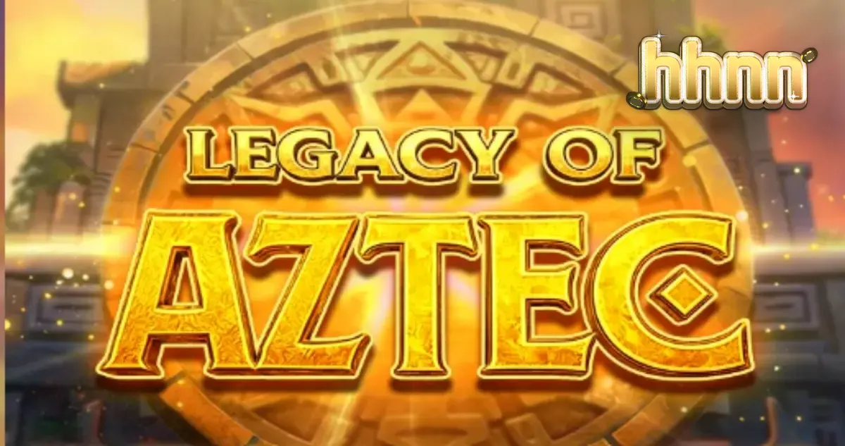 Cena de jogo do slot Legacy of Aztec mostrando templos antigos e símbolos dourados